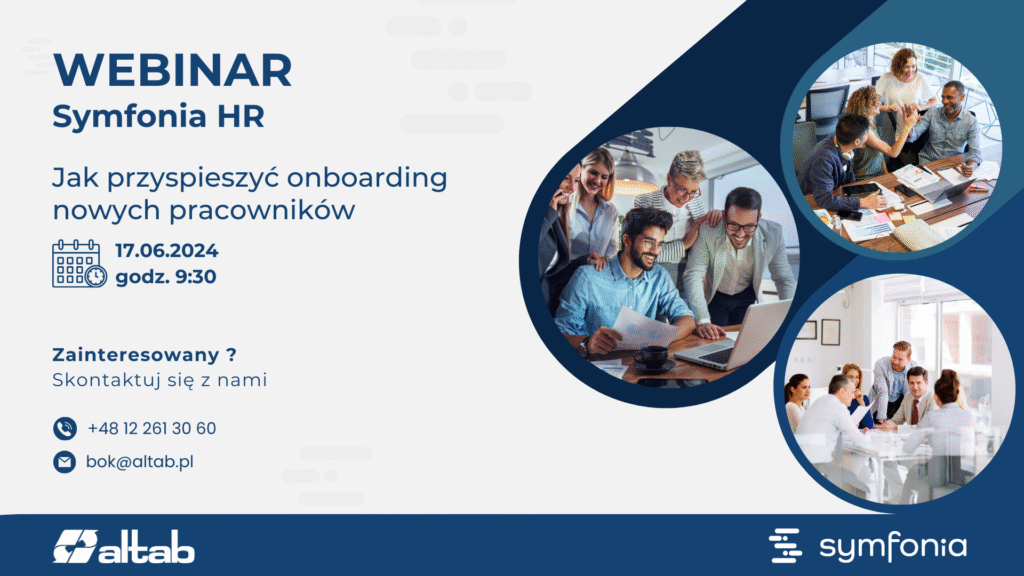 Jak przyspieszyć onboarding nowych pracowników z pomocą programu Symfonia HR – zaproszenie na webinar