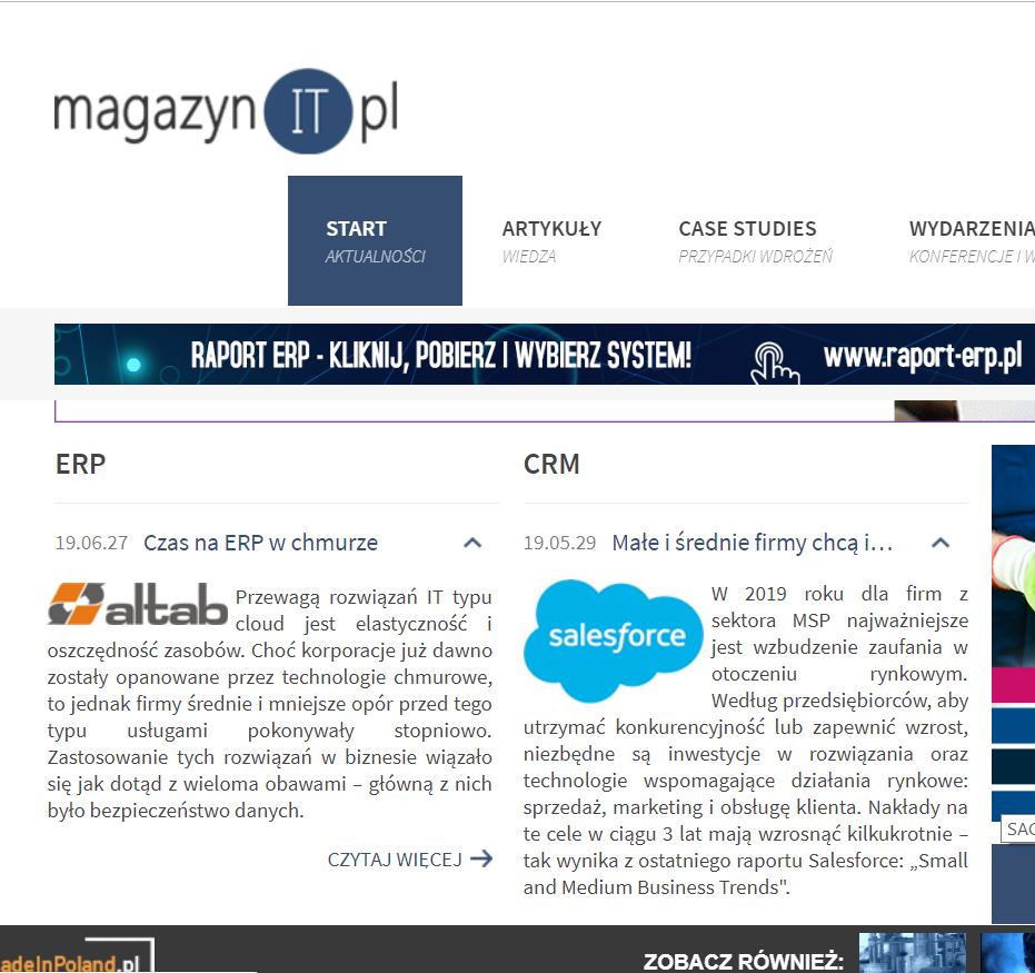 ERP-VIEW ERP w chmurze artykuł