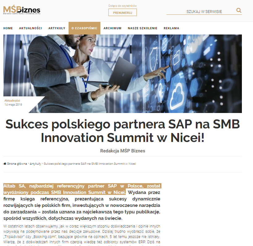 SMB Innovation Nicea - msp biznes
