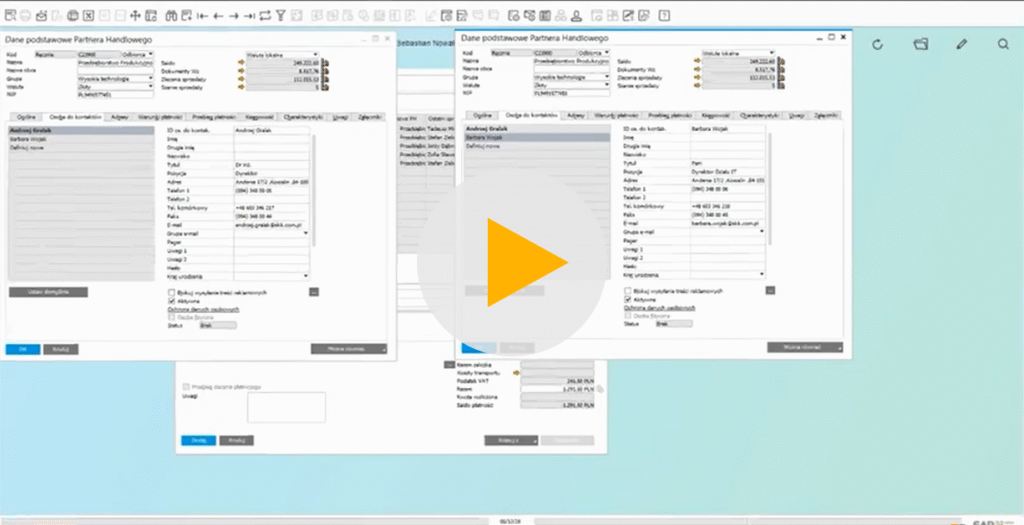 Listy sugestii w SAP Business One HANA