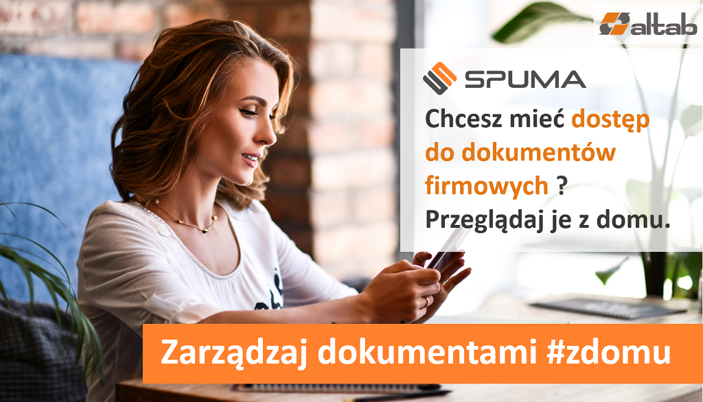 elektroniczny obieg dokumentów SPUMA - dostęp do dokumentów firmowych z domu - #zdomu
