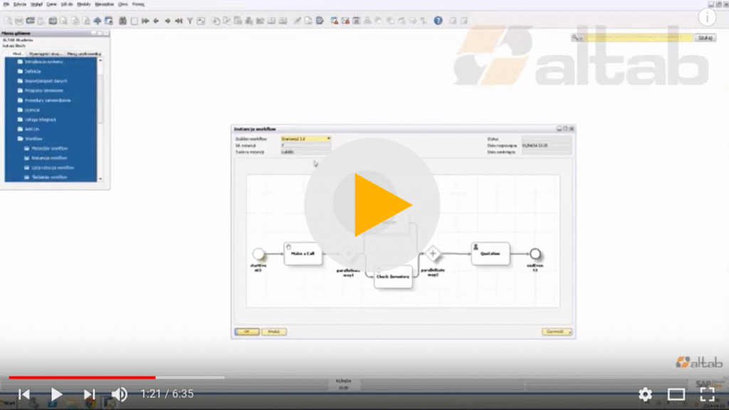 SAP Business One workflow